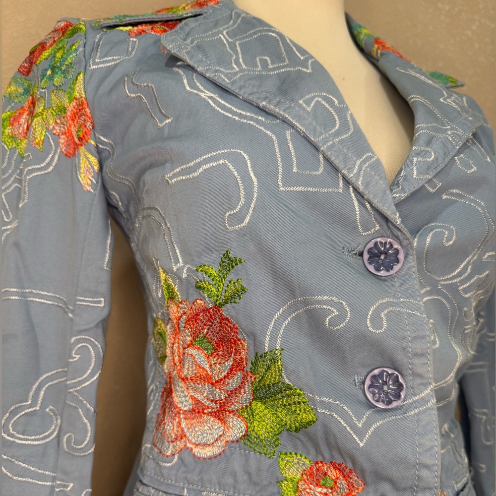 Vintage Johnny Was Floral Embroidered Women's Jacket